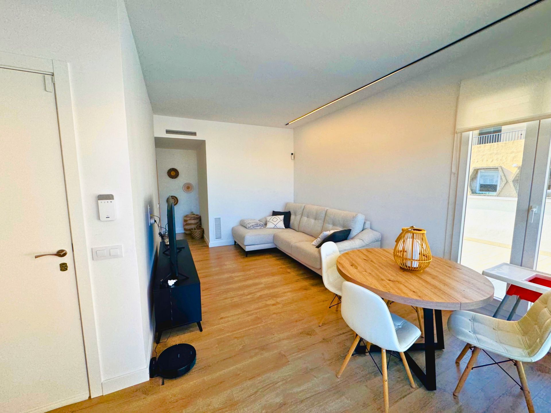 Sala d'estar de Àtic en venda en Palamós amb Aire condicionat, Calefacció i Parquet