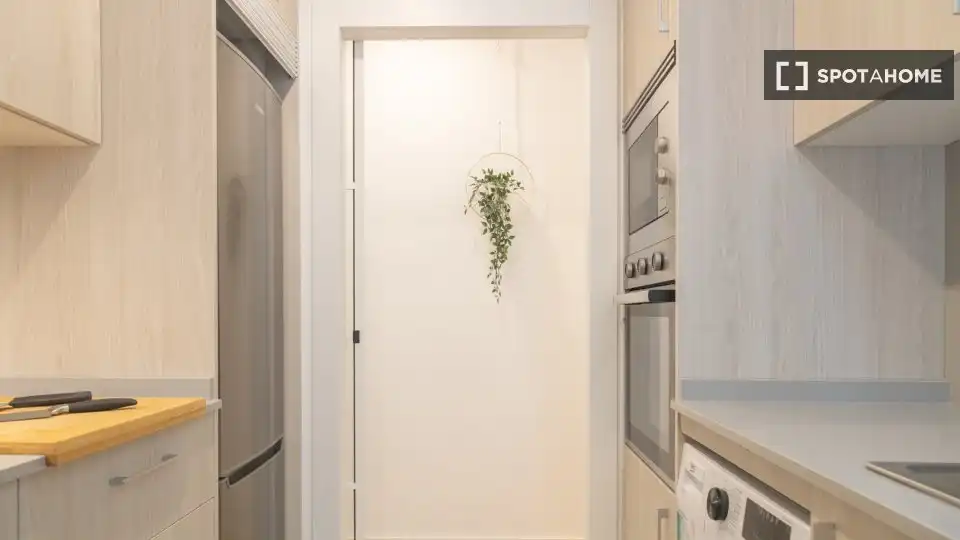 Kitchen of Flat for rent in Madrid  with Air Conditioner, Heating and Furnished