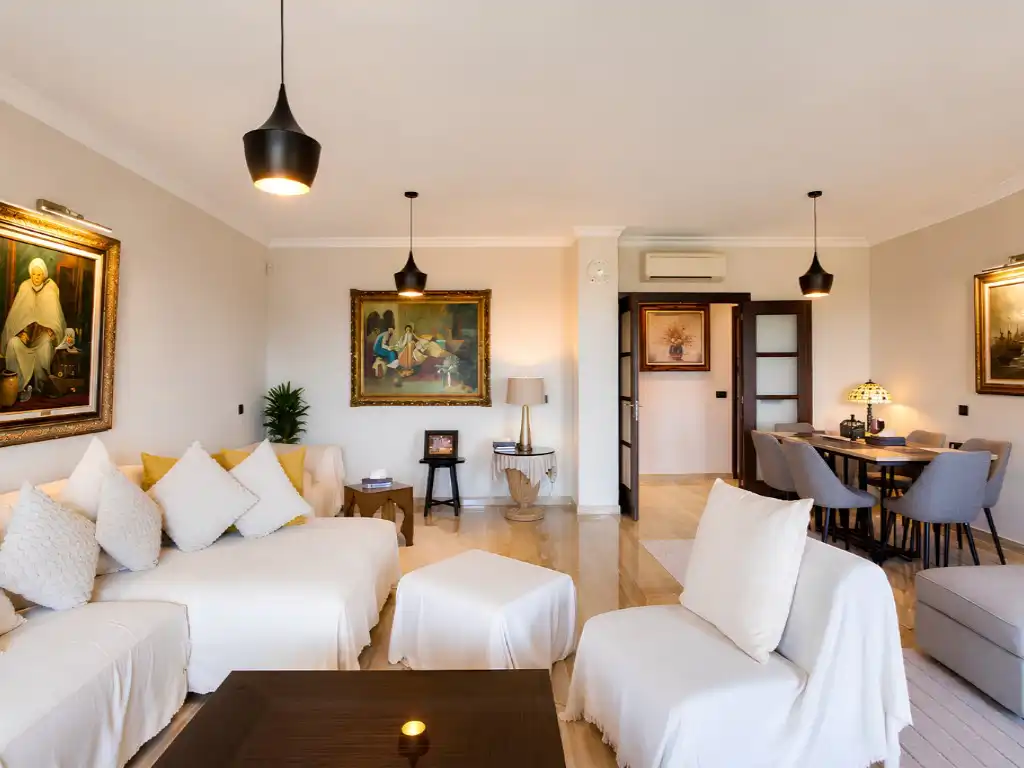 Living room of Flat for sale in Fuengirola  with Air Conditioner, Private garden and Terrace