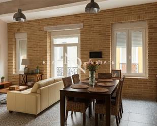 Dining room of Flat to rent in  Valencia Capital  with Air Conditioner, Heating and Furnished