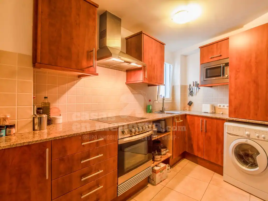 Kitchen of Flat for sale in Ciutadella de Menorca  with Air Conditioner, Private garden and Swimming Pool