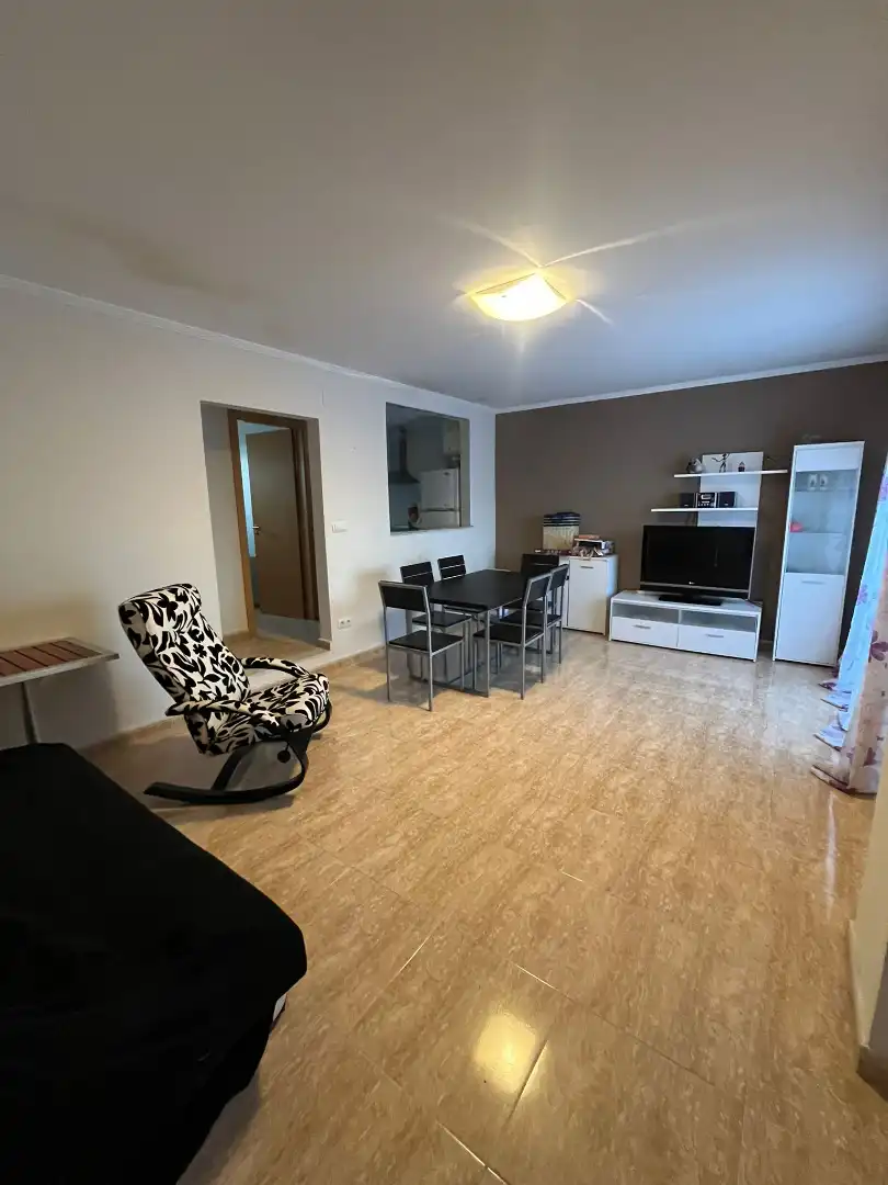 Sala de estar de Casa adosada en venta en El Real de Gandia con Aire acondicionado, Amueblado y Horno