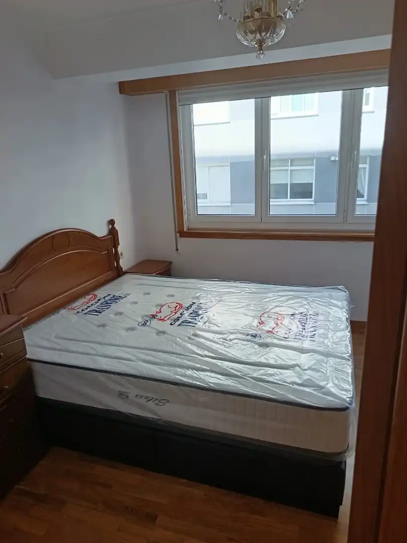 Bedroom of Flat for rent in A Coruña Capital   with Heating, Furnished and Oven