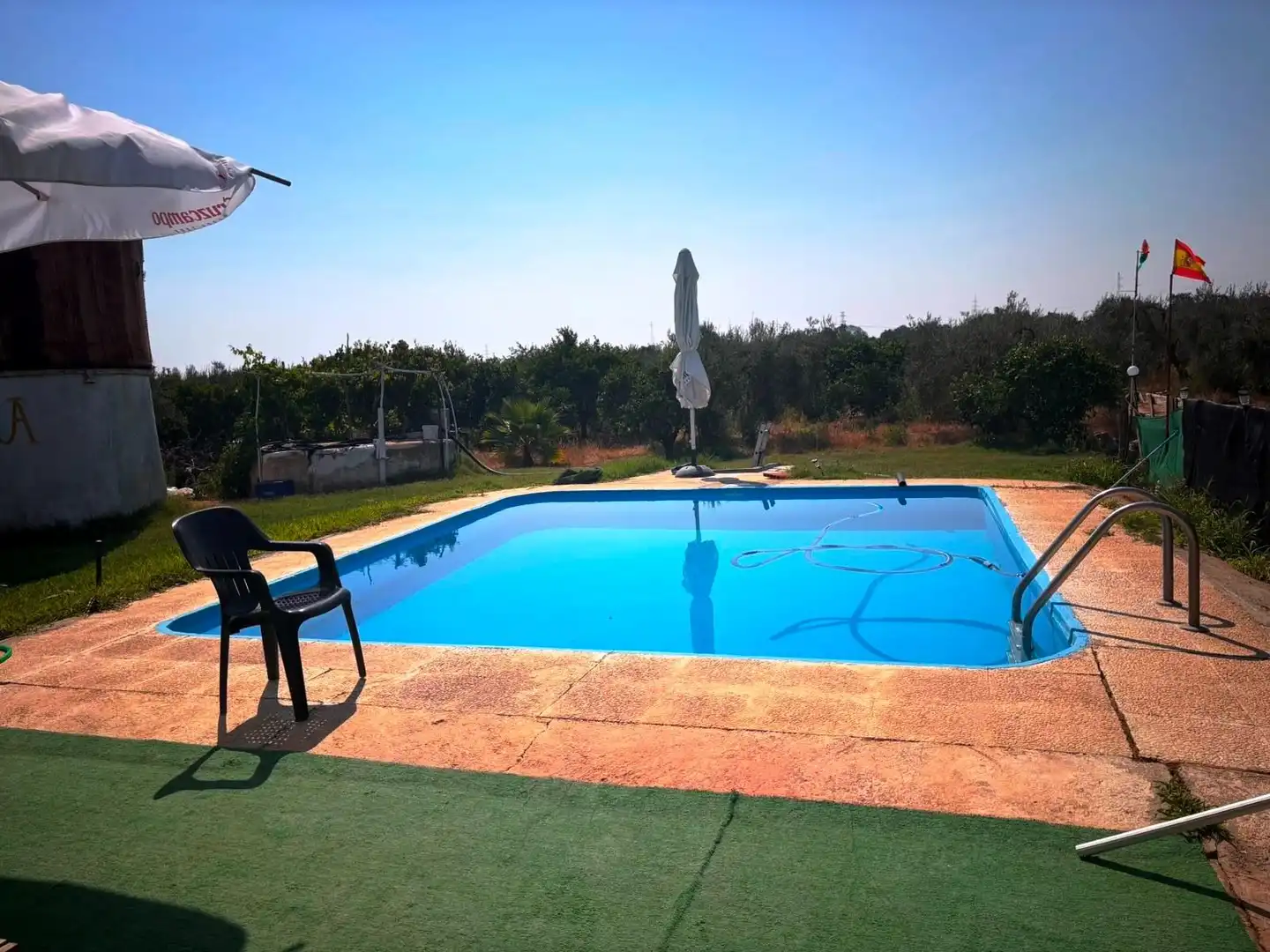 Piscina de Finca rústica en venda en Huévar del Aljarafe amb Jardí privat, Traster i Piscina