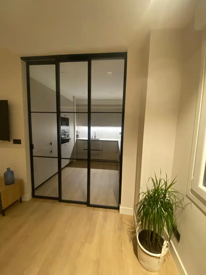 Kitchen of Flat for rent in Getxo   with Heating, Terrace and Furnished