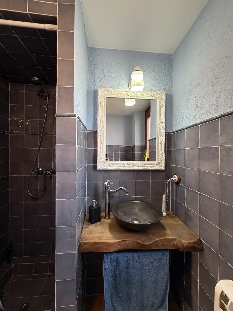 Baño de Finca rústica en venta en Moià con Calefacción, Jardín privado y Parquet