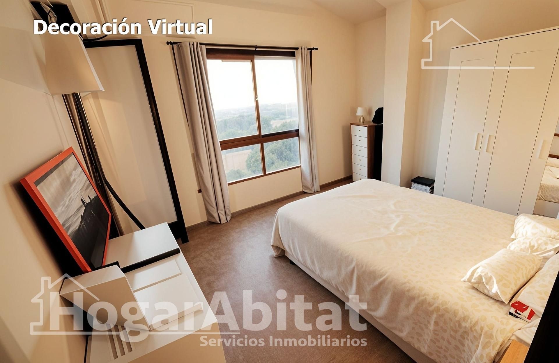 Bedroom of Flat for sale in Mislata  with Air Conditioner, Heating and Balcony