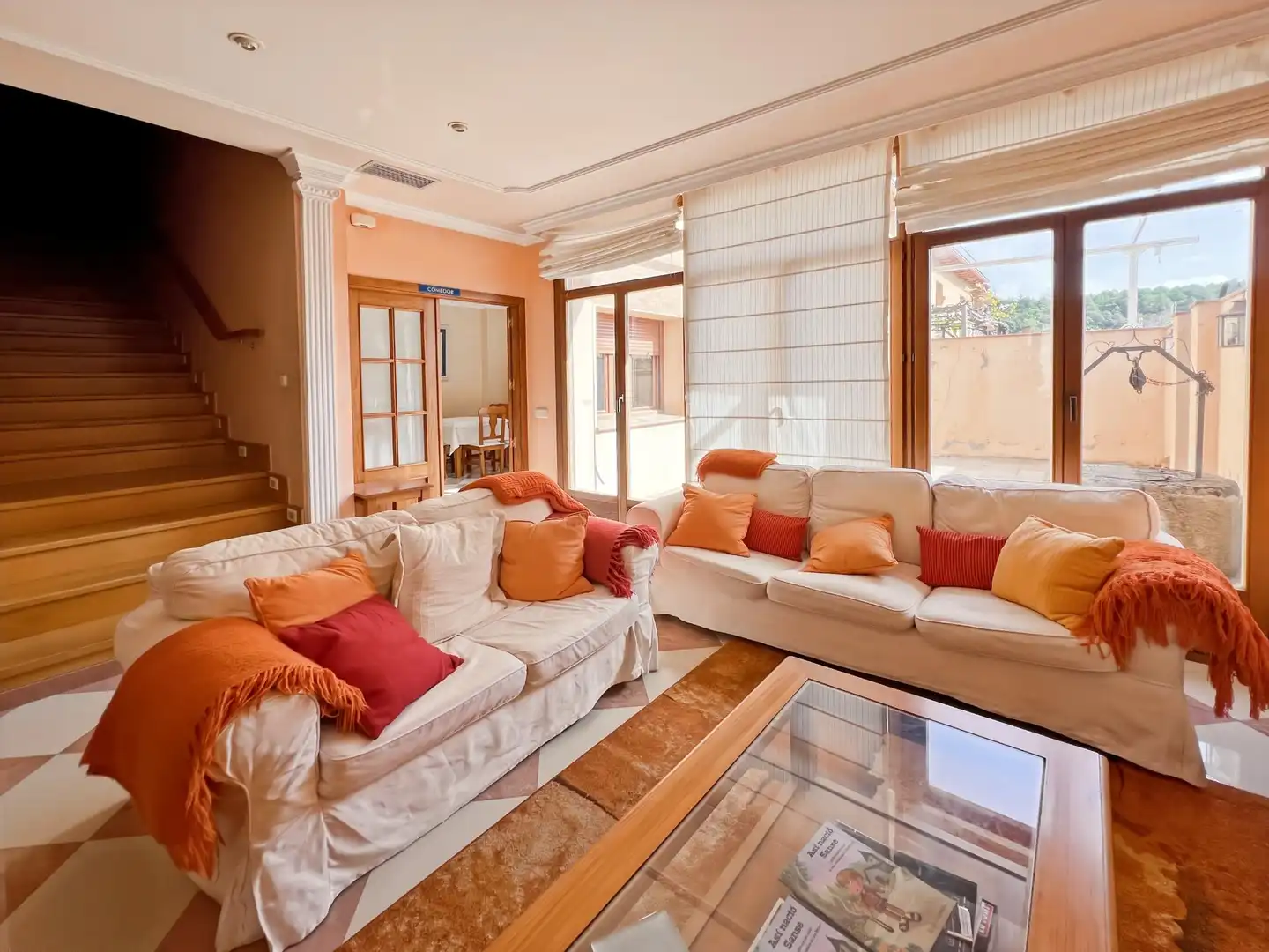 Living room of Country homes for sale in Buitrago del Lozoya  with Air Conditioner and Alarm