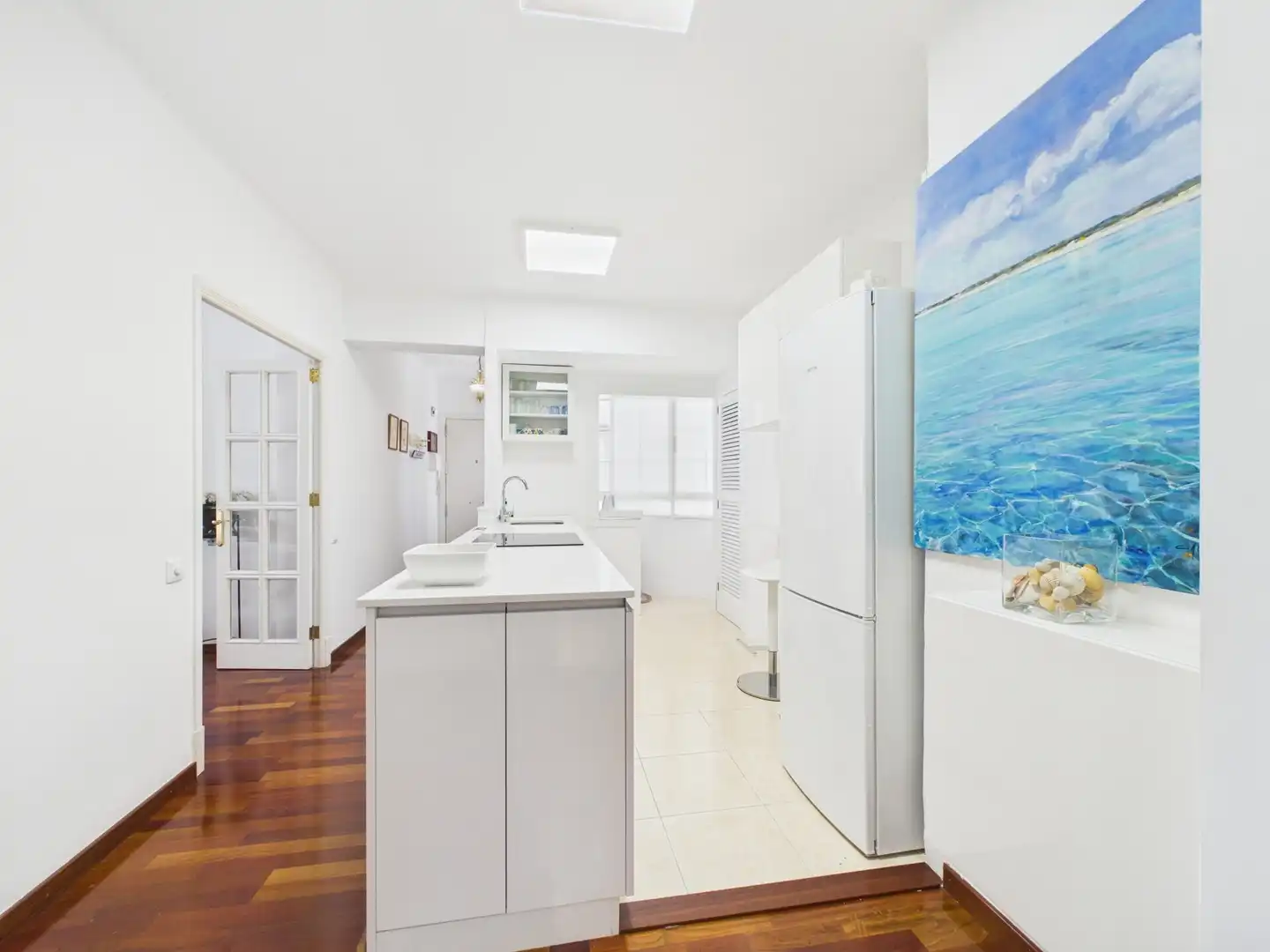 Cuina de Apartament de lloguer en  Palma de Mallorca amb Aire condicionat, Moblat i Balcó