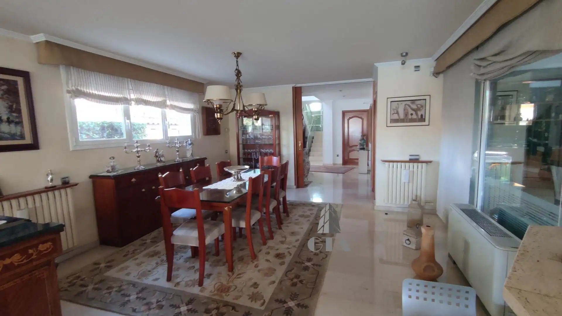 Dining room of Houses for sale in Sant Cugat del Vallès  with Heating, Private garden and Terrace
