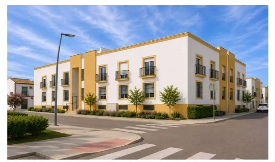 Exterior view of Apartments for sale in Aznalcázar  with Private garden, Balcony and Community pool