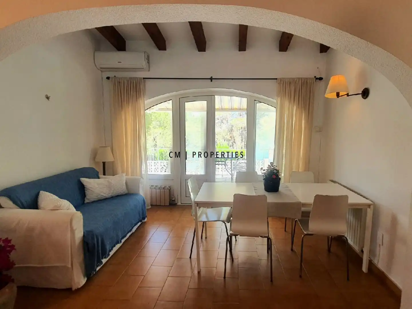 Sala d'estar de Casa adosada en venda en Moraira amb Aire condicionat, Calefacció i Terrassa