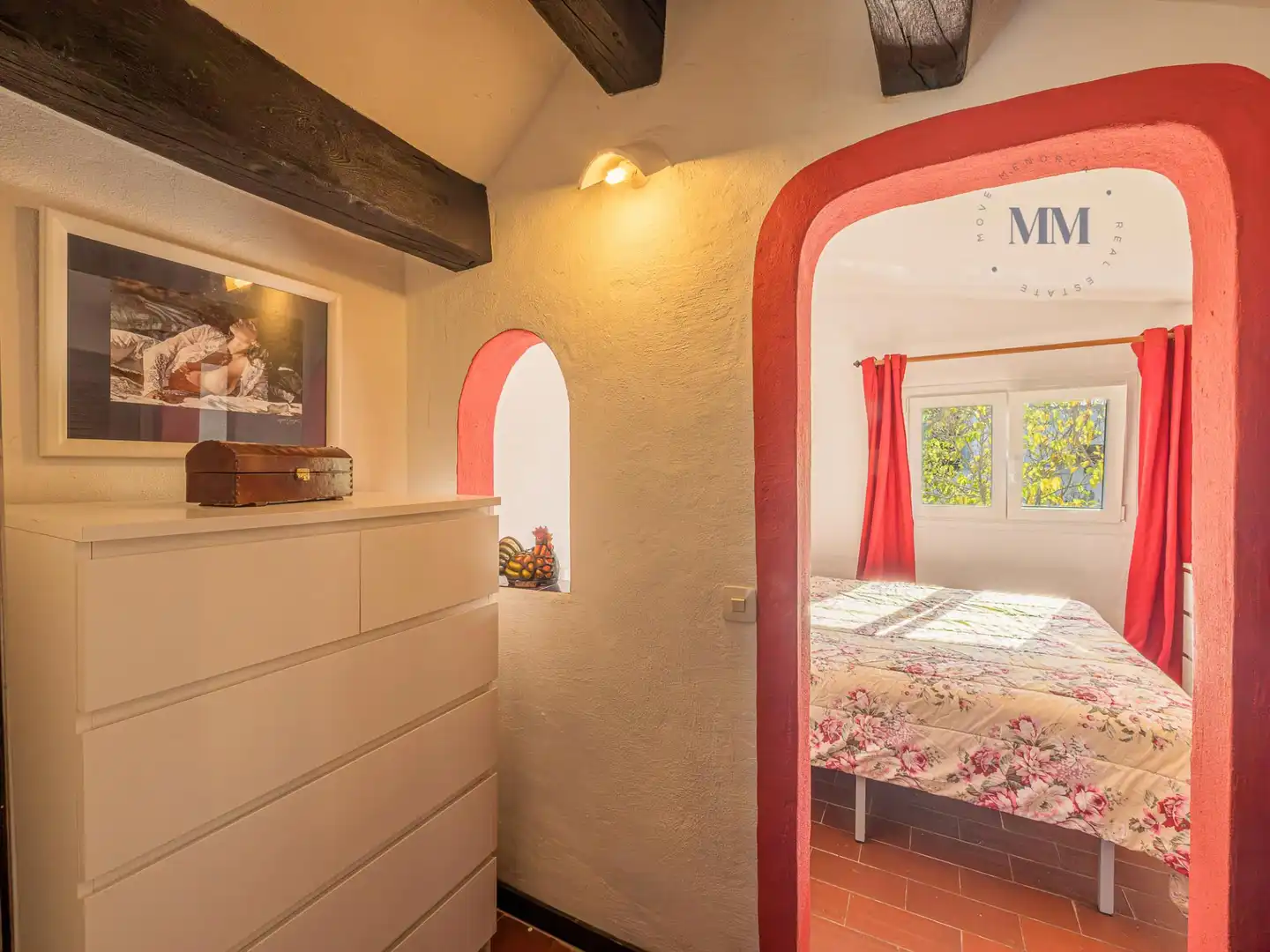 Schlafzimmer von Maisonette zum Verkauf in Es Castell mit Klimaanlage, Terrasse und Balkon