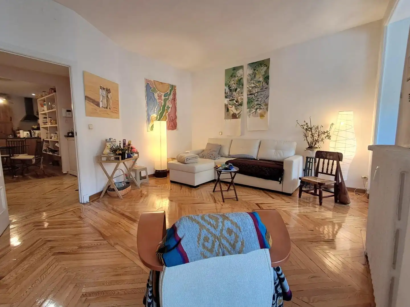 Living room of Flat for sale in Madrid  with Heating, Terrace and Storage room