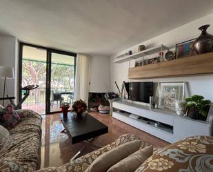 Living room of Flat to rent in  Barcelona Capital  with Air Conditioner, Terrace and Balcony