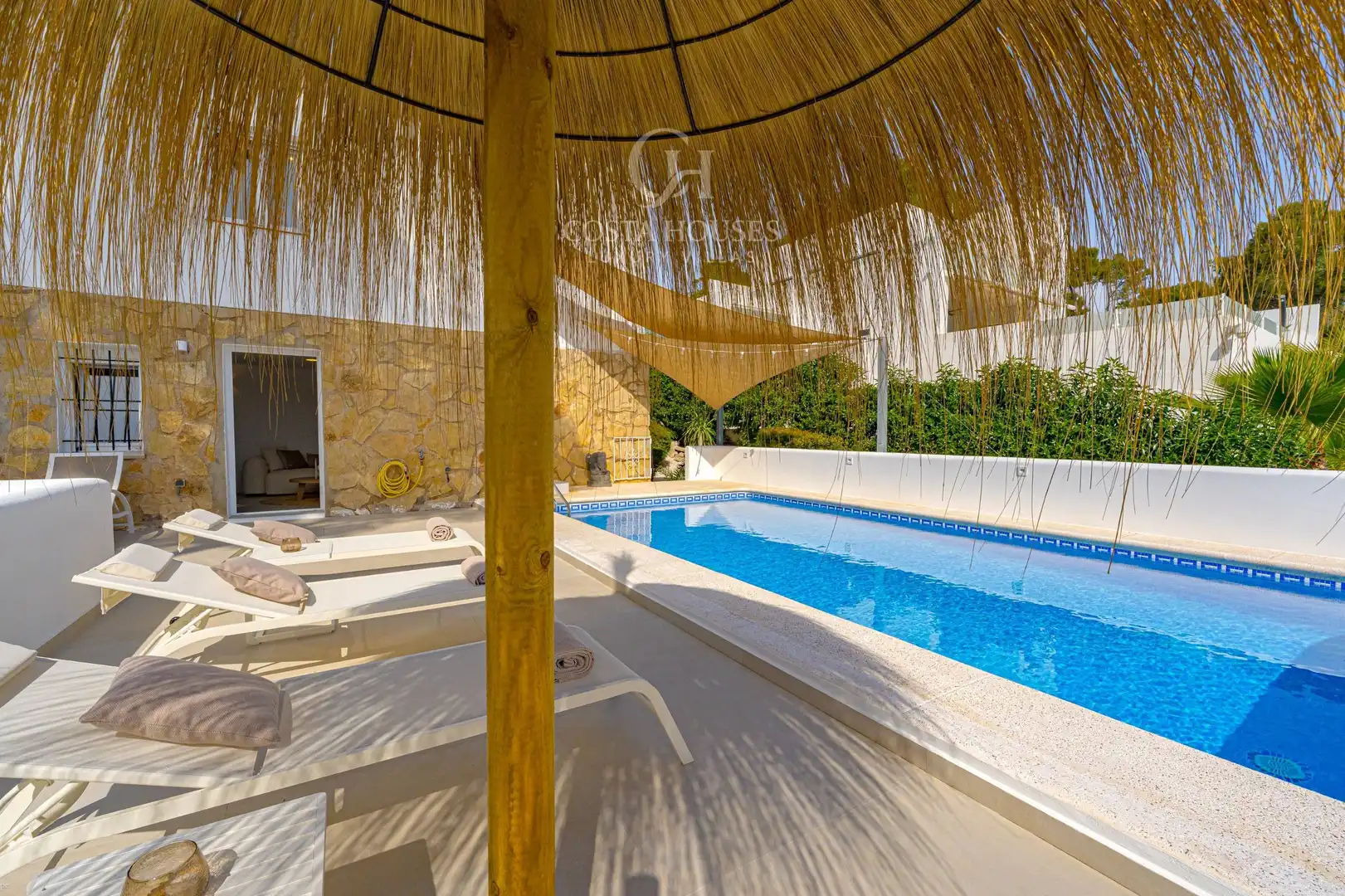 Piscina de Casa o xalet en venda en Moraira amb Aire condicionat, Calefacció i Jardí privat