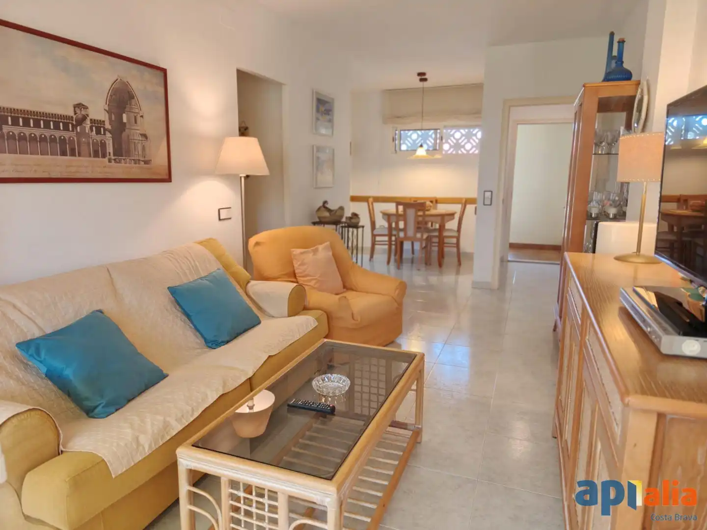 Living room of Apartments for sale in Calonge i Sant Antoni  with Private garden, Terrace and Swimming Pool