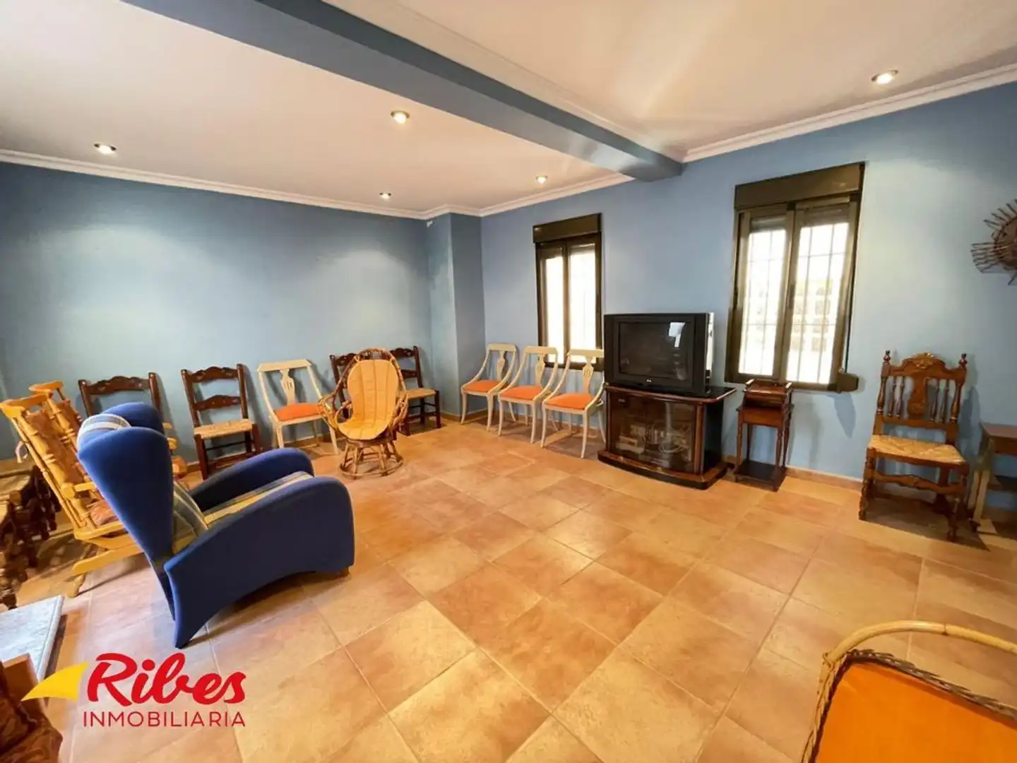 Sala d'estar de Casa o xalet en venda en Algemesí amb Terrassa i Traster