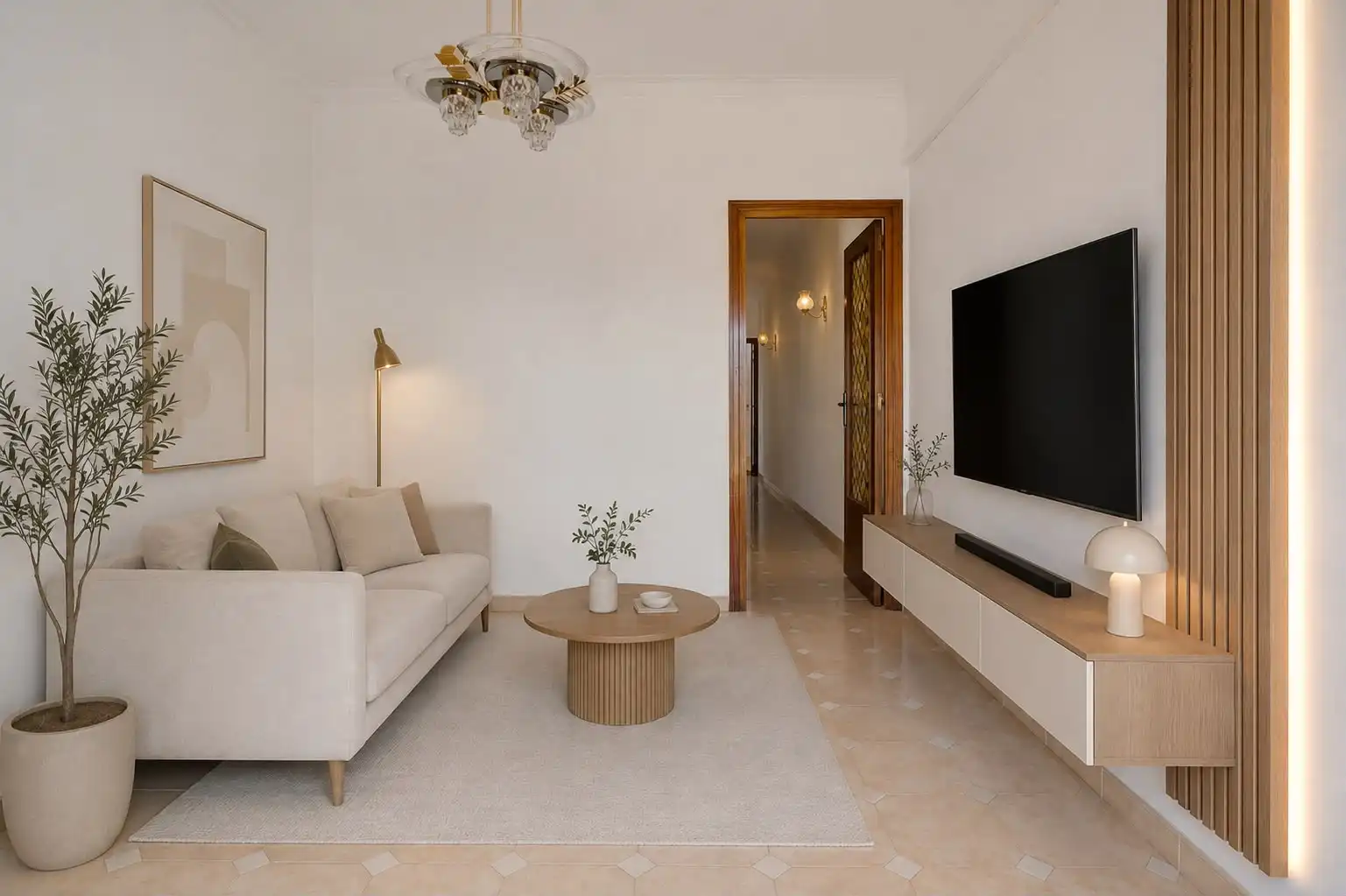 Sala d'estar de Àtic en venda en Sants - Montjuïc