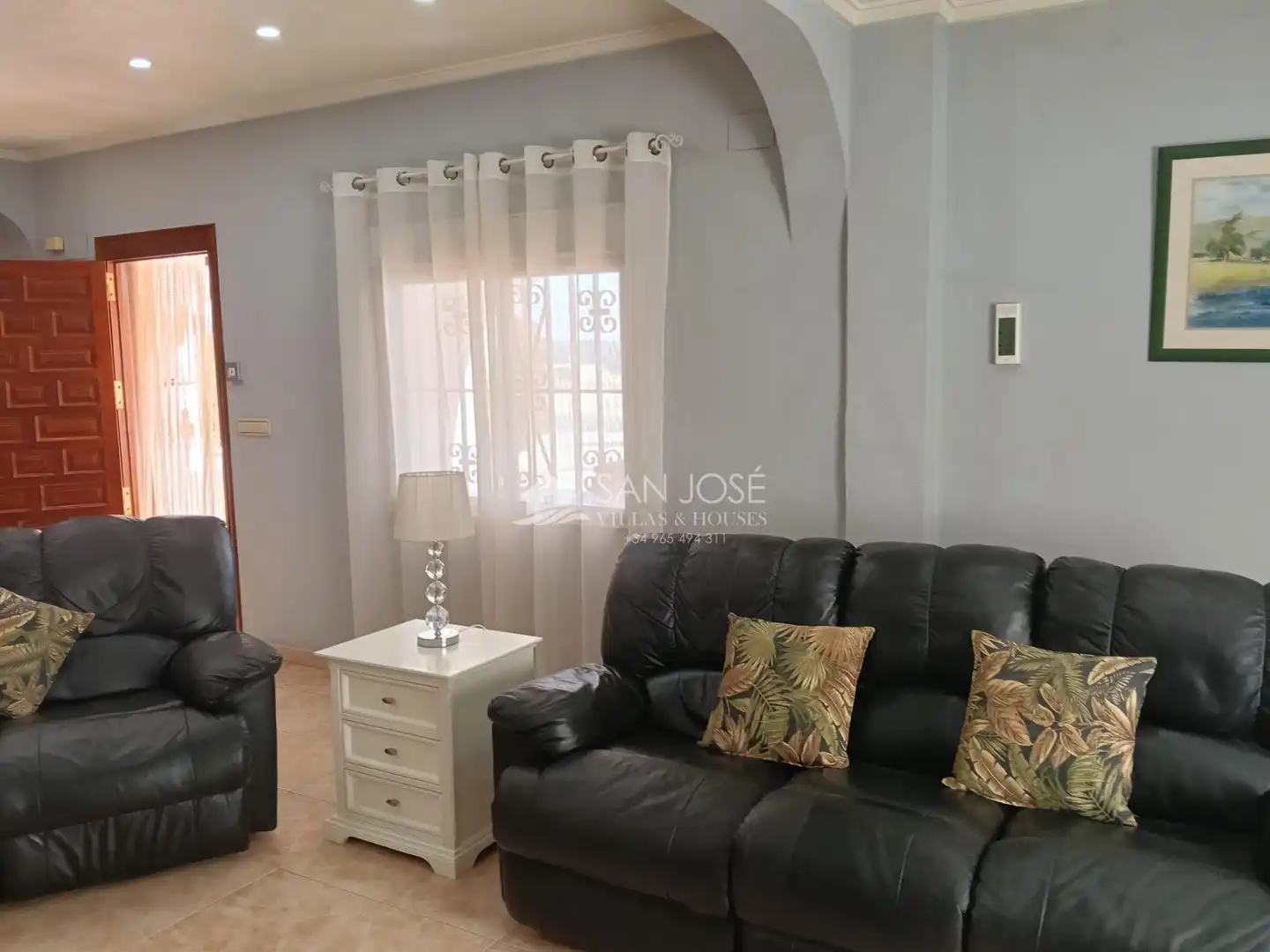 Sala de estar de Casa o chalet en venta en Aspe con Aire acondicionado, Calefacción y Jardín privado
