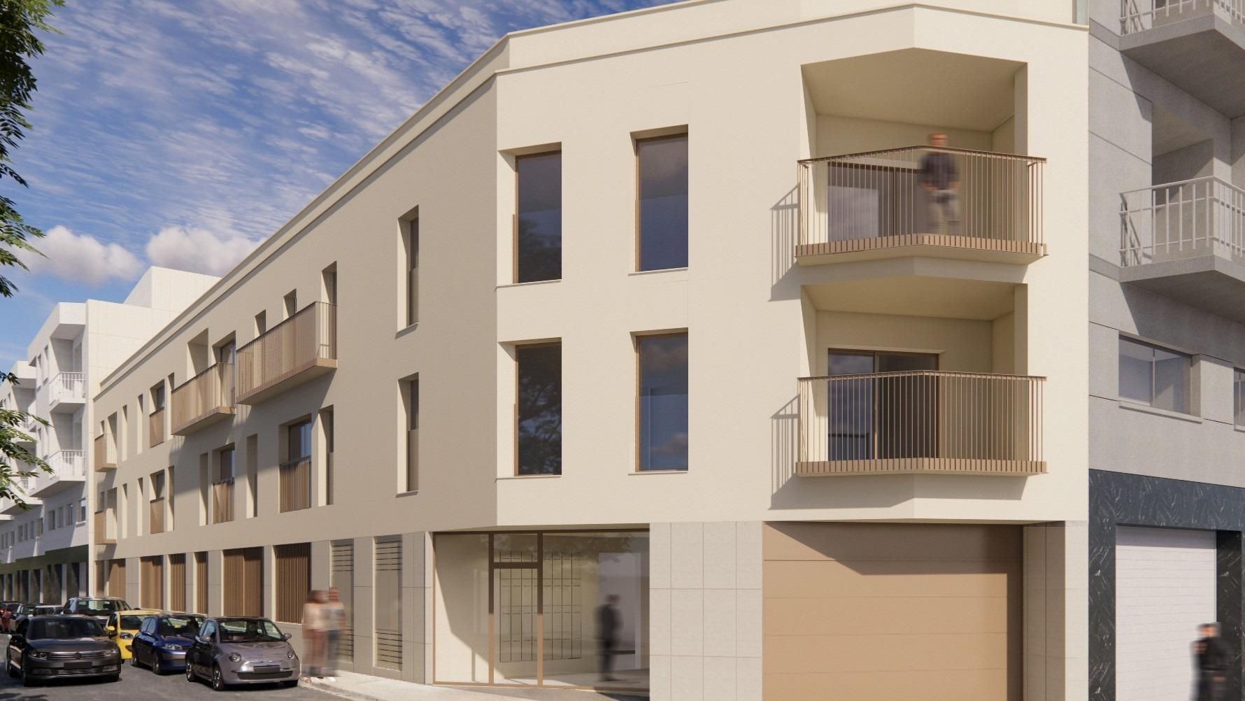 Exterior view of Flat for sale in Santa Coloma de Gramenet  with Parquet flooring and Balcony