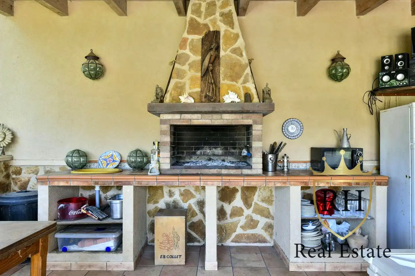 Cocina de Finca rústica en venta en Artà con Jardín privado, Terraza y Trastero