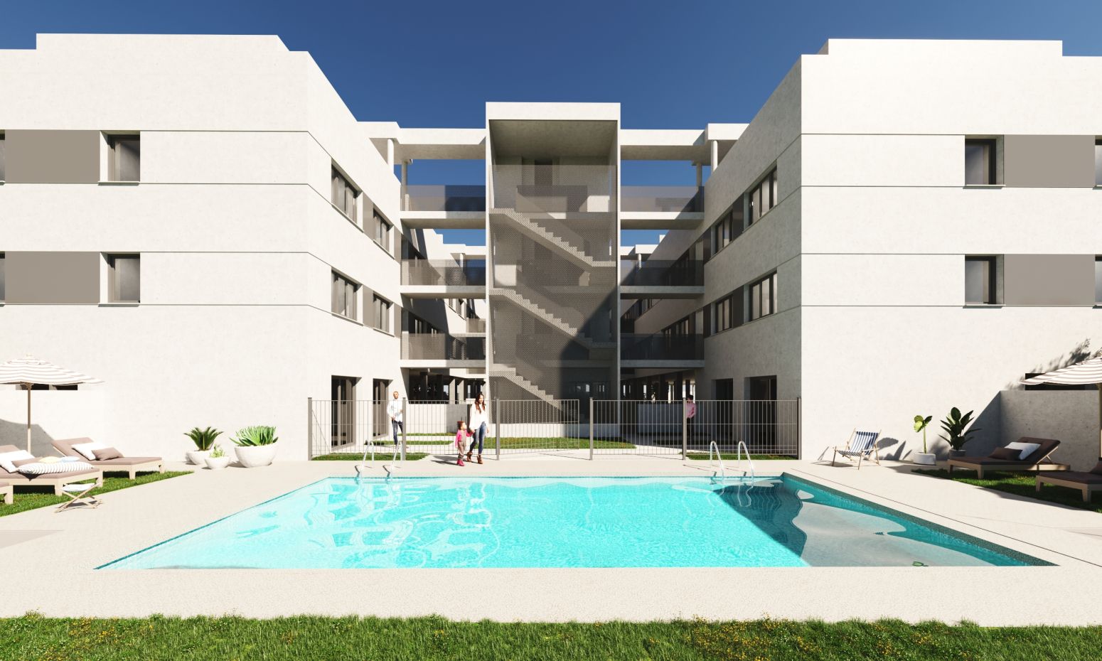 Swimming pool of Flat for sale in Villanueva de la Torre  with Heating, Terrace and Swimming Pool
