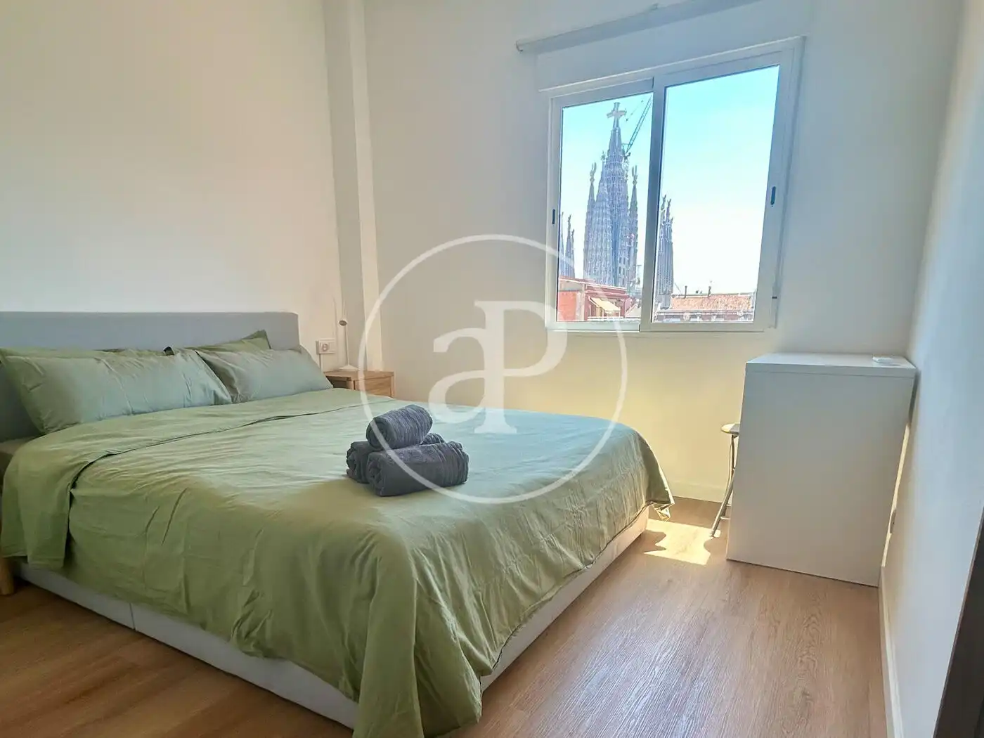 Bedroom of Flat for rent in Barcelona  with Air Conditioner, Heating and Furnished