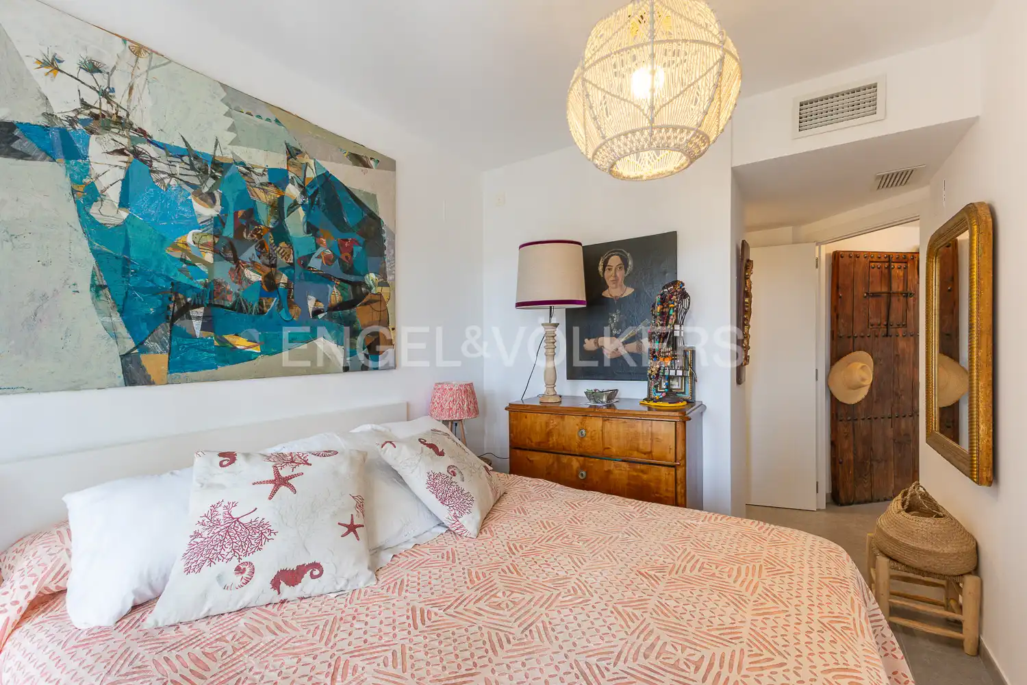 Bedroom of Flat for rent in El Verger  with Air Conditioner, Heating and Private garden