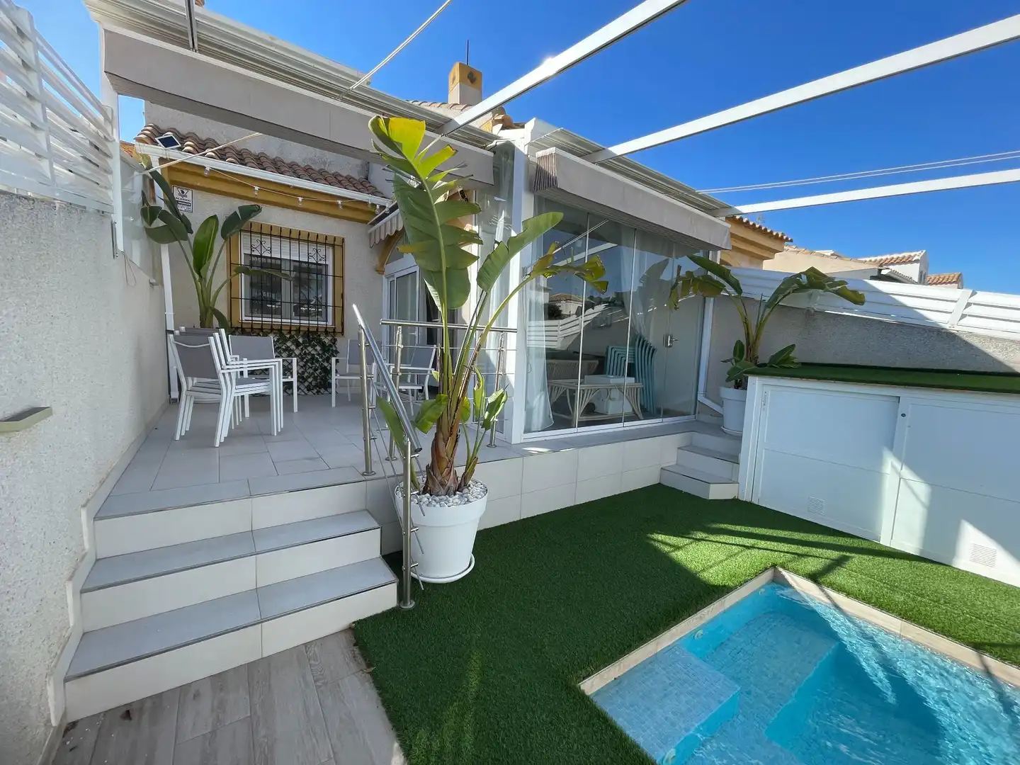 Terrace of Duplexes for sale in Pilar de la Horadada  with Air Conditioner, Swimming Pool and Furnished