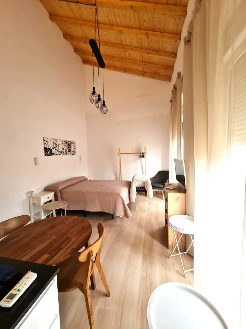 Schlafzimmer von Wohnung zur Miete in Málaga mit Klimaanlage und Möbliert