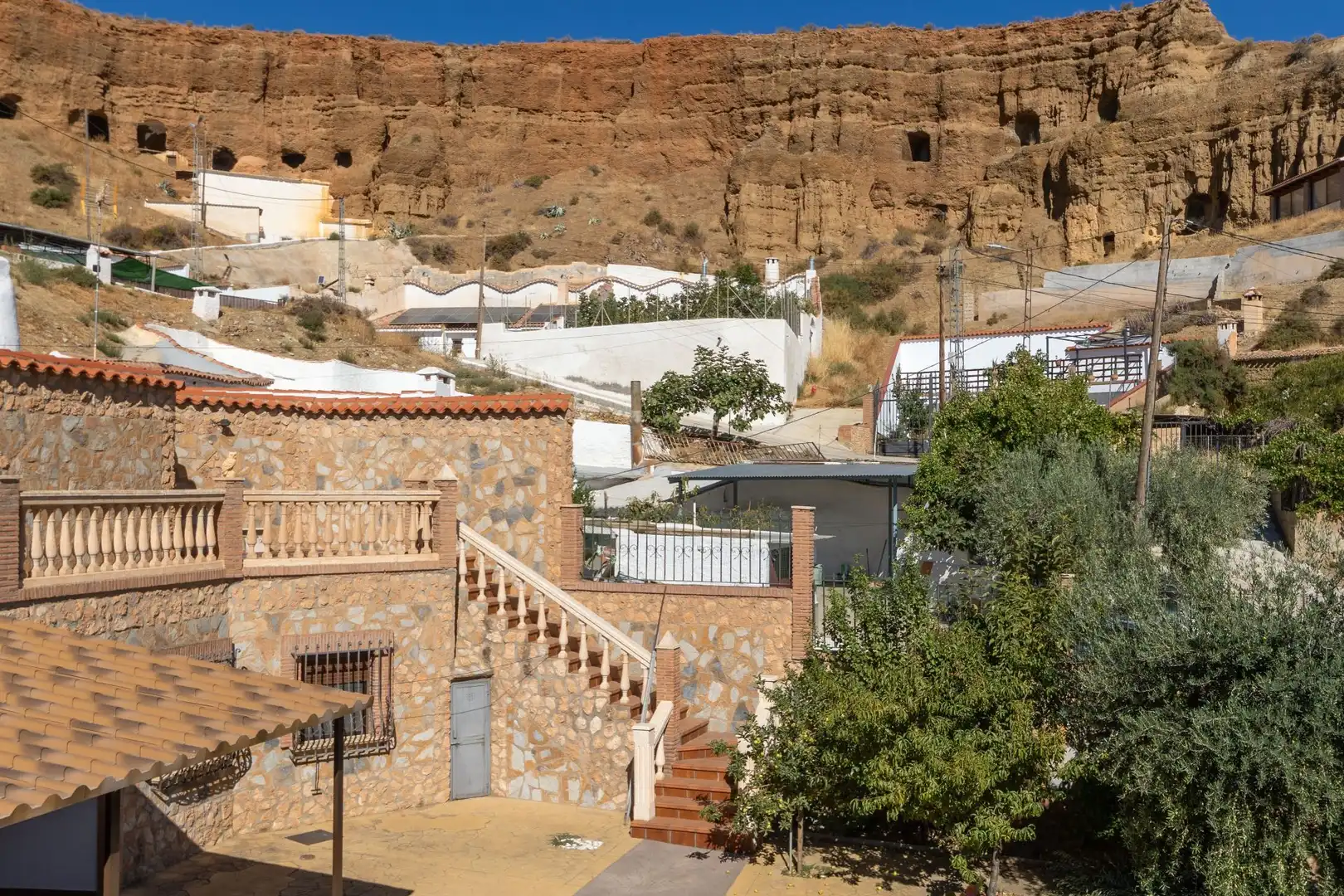 Exterior view of Country homes for sale in Guadix  with Terrace, Storage room and Furnished