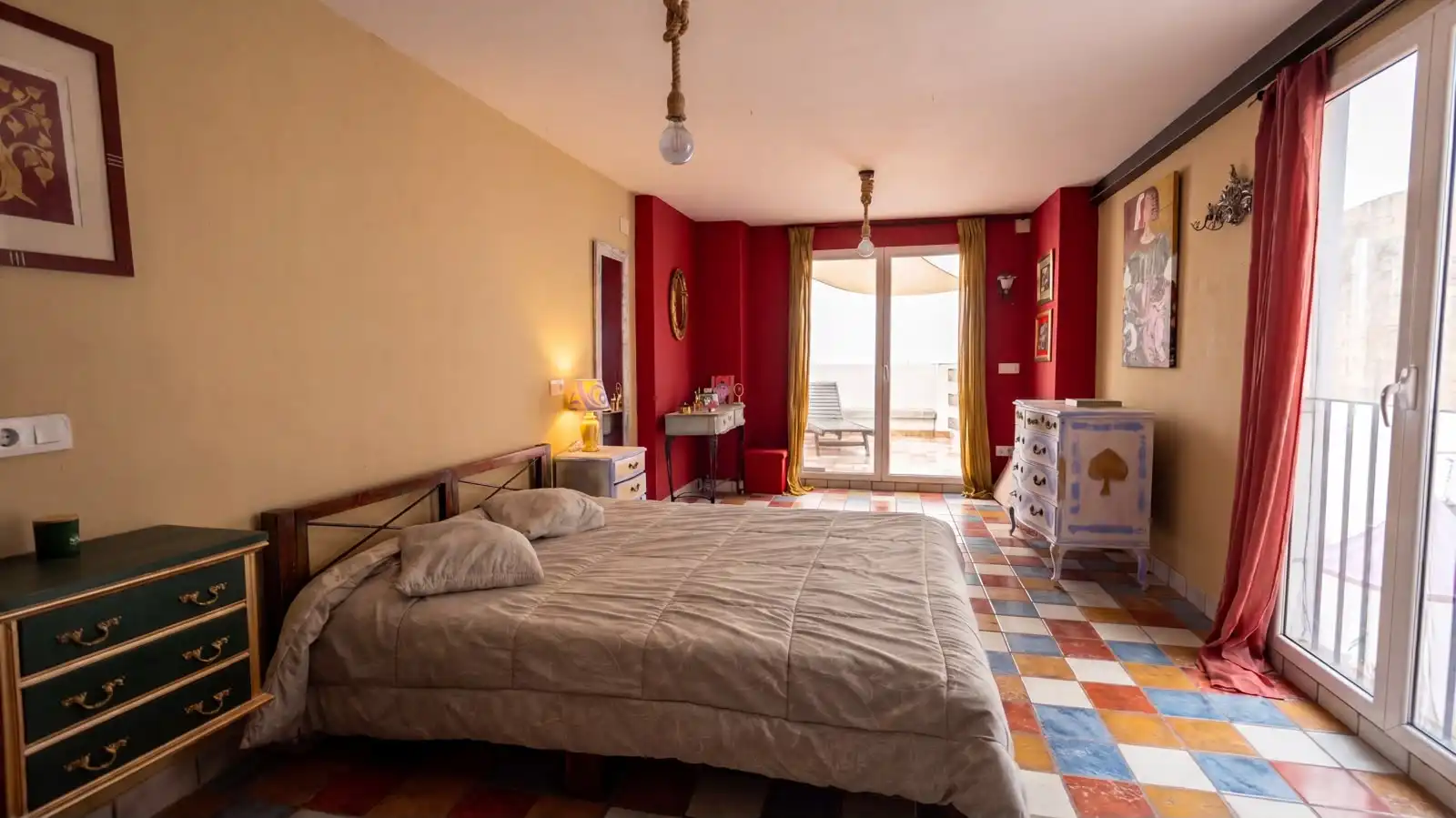 Schlafzimmer von Haus oder Chalet zum Verkauf in Pego mit Klimaanlage, Heizung und Terrasse