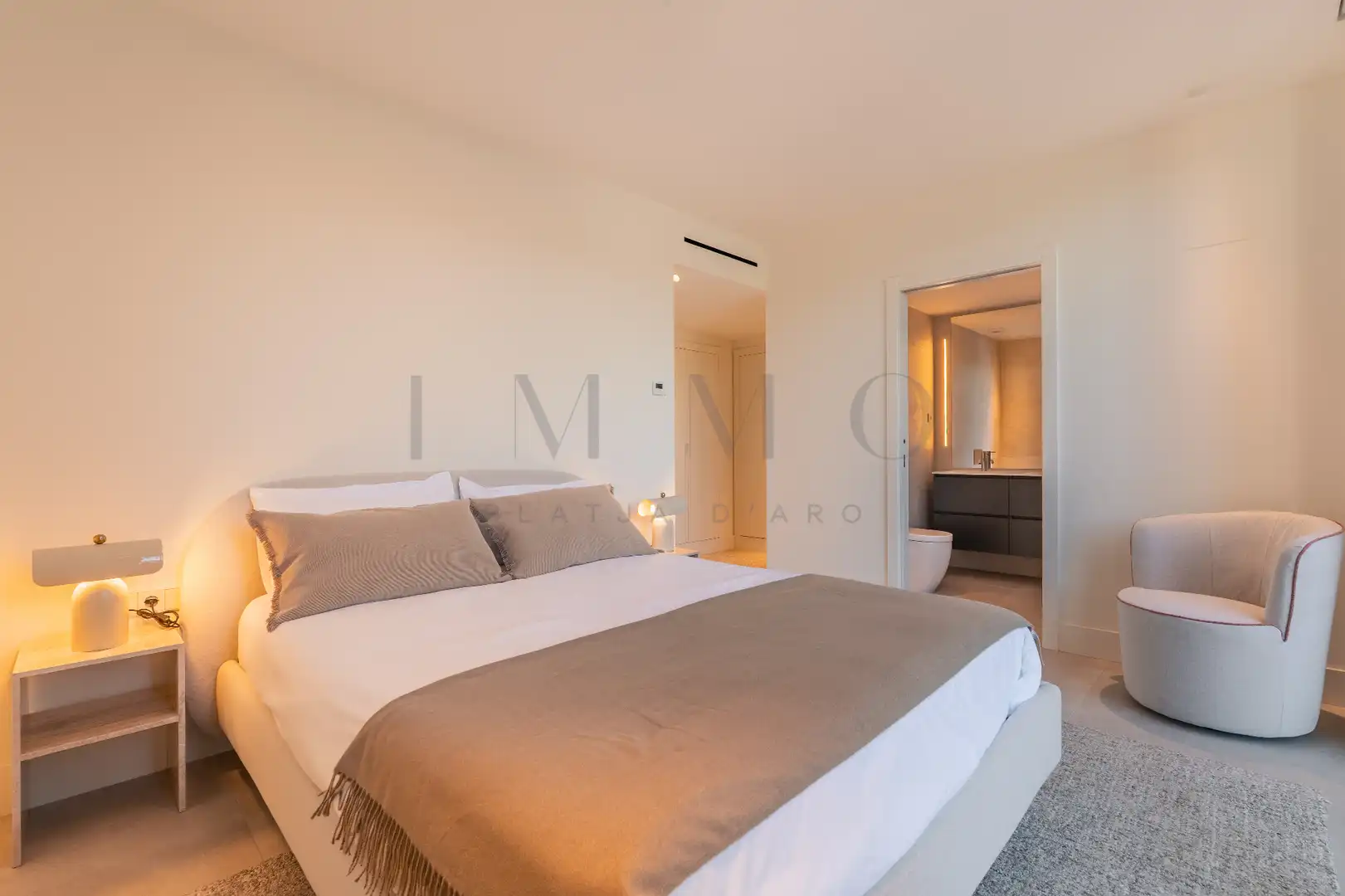 Schlafzimmer von Wohnung zum Verkauf in Castell d'Aro, Platja d'Aro i s'Agaró mit Heizung, Möbliert und Balkon