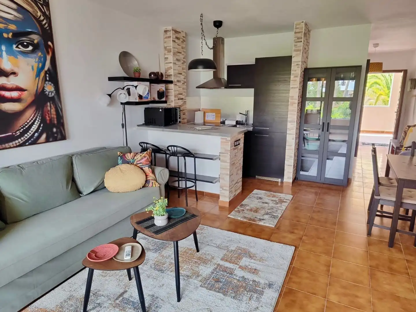 Sala de estar de Apartamento en venta en San Miguel de Abona con Amueblado y Piscina comunitaria