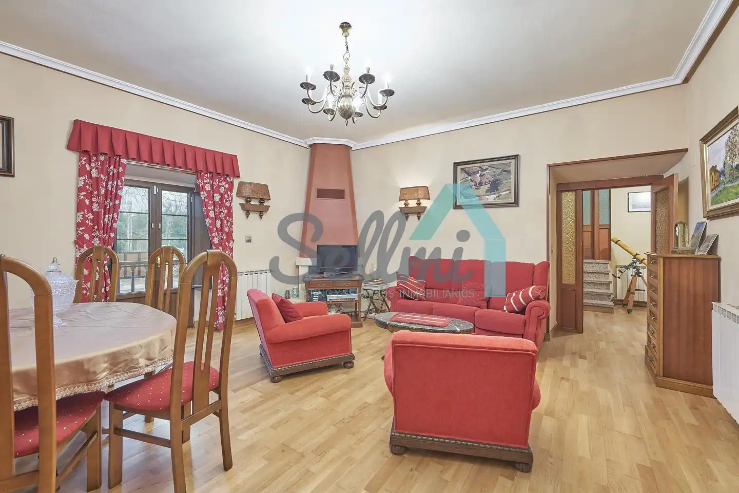 Living room of Houses for sale in Ribera de Arriba  with Heating, Private garden and Terrace