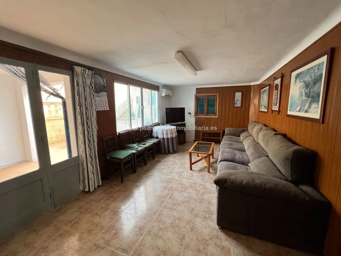 Wohnzimmer von Haus oder Chalet zur Miete in Artà mit Klimaanlage, Terrasse und Fernseher
