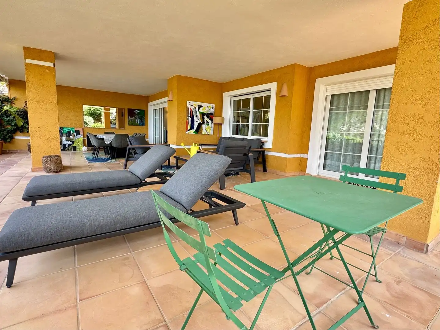 Terraza de Apartamento de alquiler en Altea con Aire acondicionado, Calefacción y Jardín privado