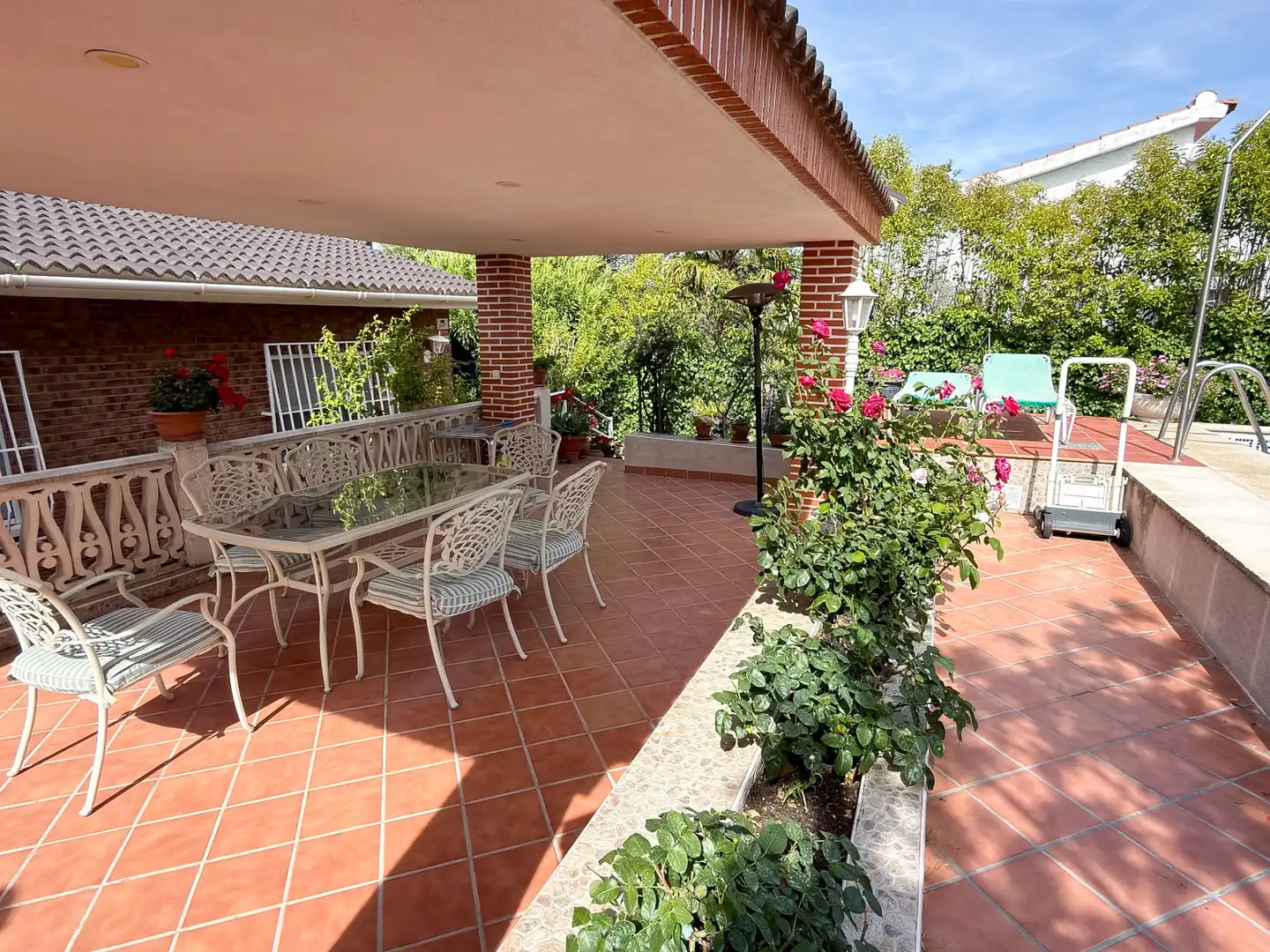 Terrassa de Casa o xalet en venda en Santa Cruz del Retamar amb Calefacció, Jardí privat i Terrassa