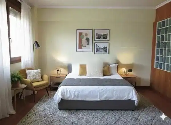 Habitación de Casa adosada en venta en Usurbil con Calefacción, Parquet y Amueblado