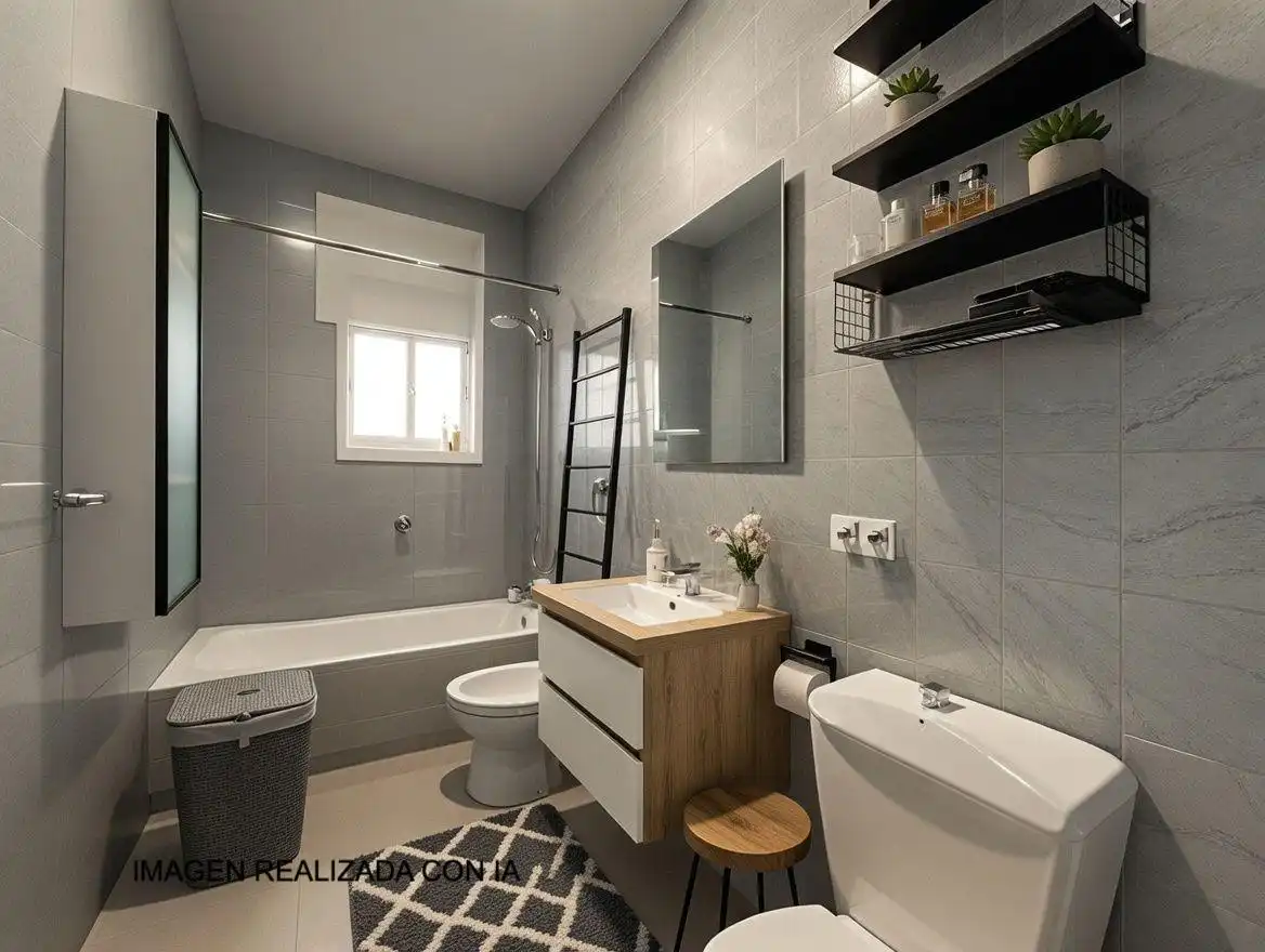 Baño de Casa o chalet en venta en Castejón (Navarra) con Jardín privado, Trastero y Balcón