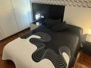 Schlafzimmer von Wohnung zur Miete in Torredembarra mit Klimaanlage, Heizung und Privatgarten