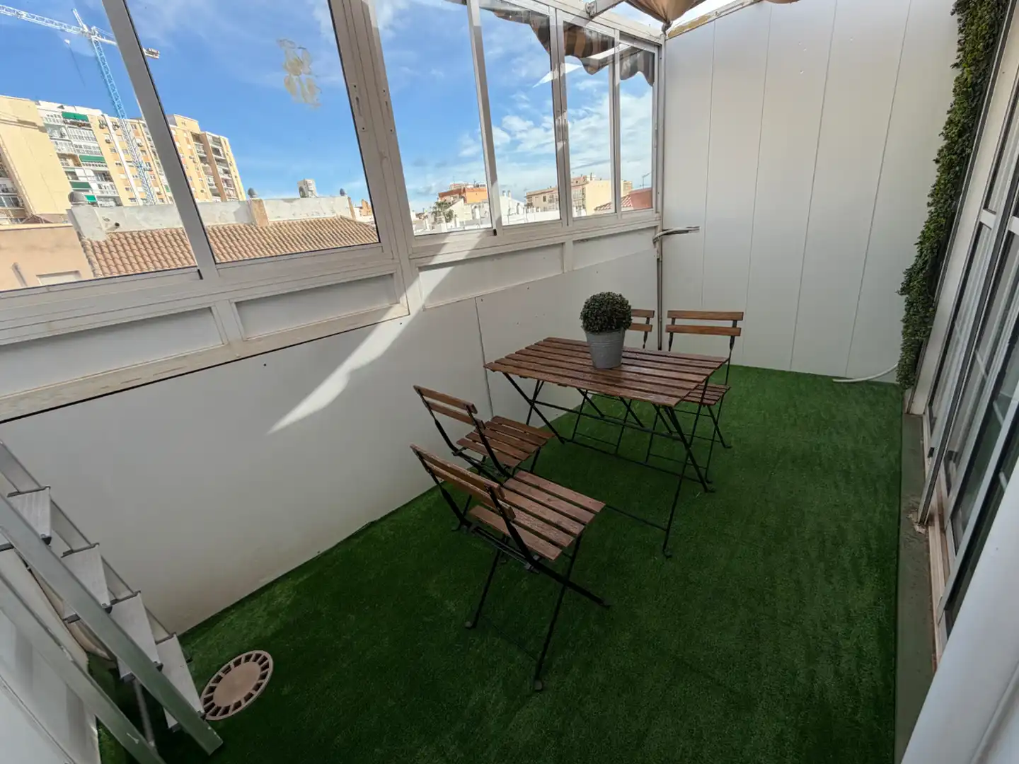 Terrassa de Àtic de lloguer en Málaga amb Aire condicionat, Calefacció i Moblat