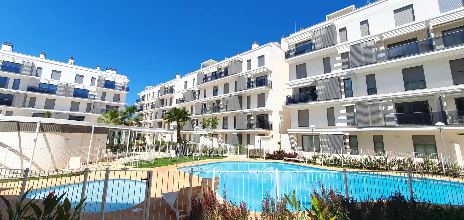 Swimming pool of Apartments for rent in Dénia  with Air Conditioner, Heating and Terrace