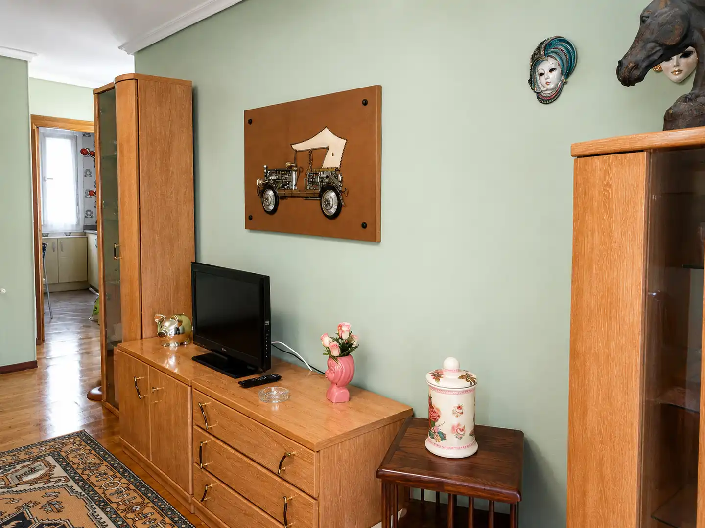 Schlafzimmer von Wohnung zur Miete in Santander mit Heizung, Abstellraum und Möbliert