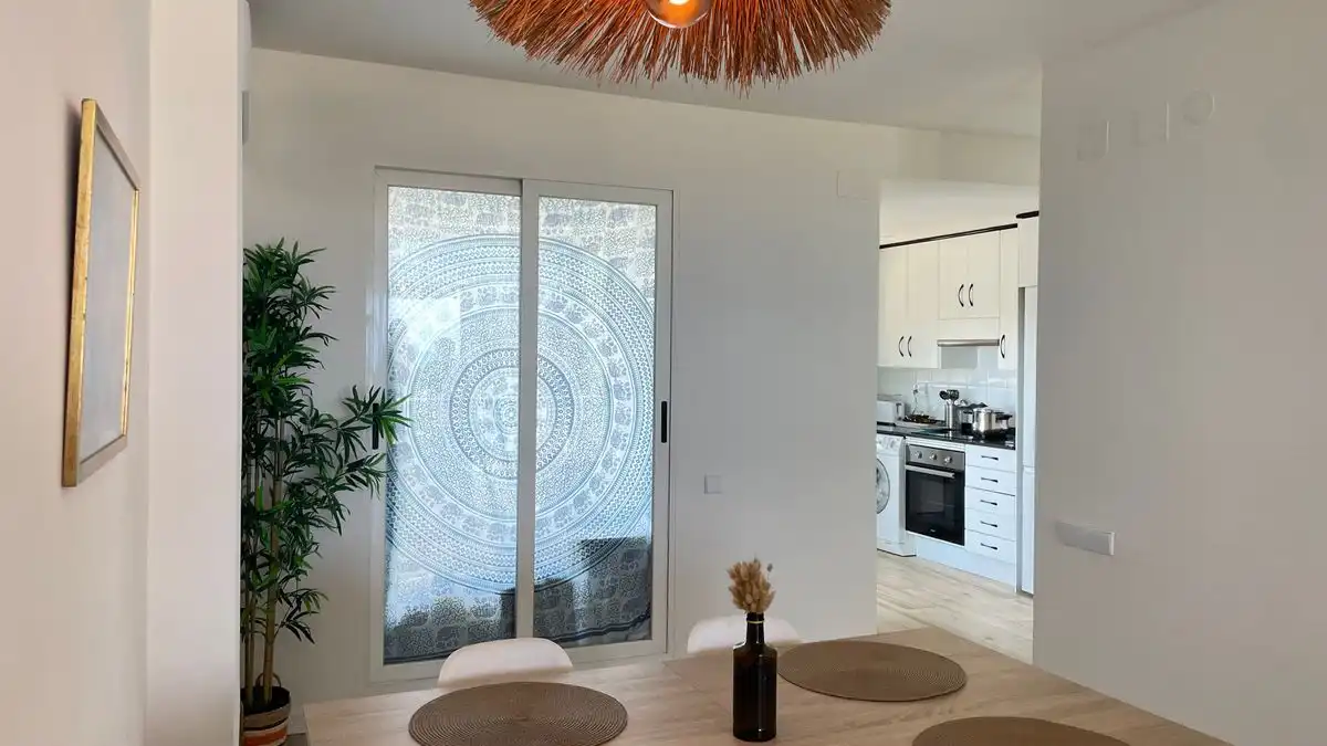 Esszimmer von Wohnung zur Miete in Canet d'En Berenguer mit Klimaanlage, Heizung und Privatgarten