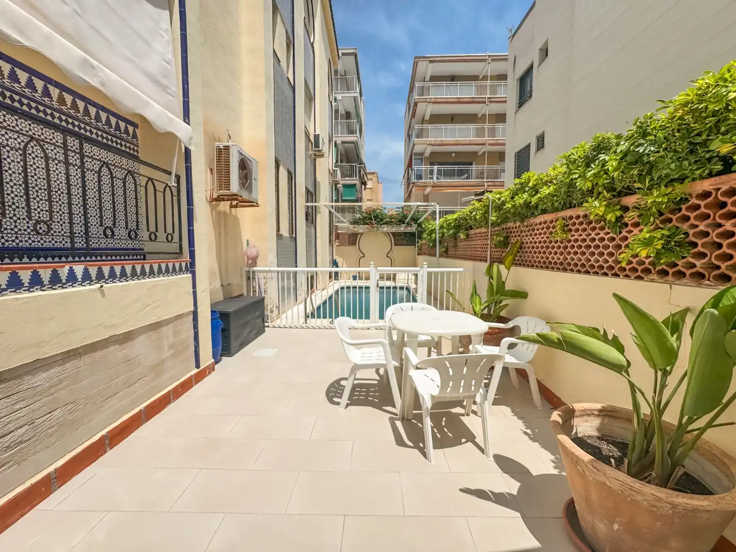 Terrace of Duplexes for rent in Santa Pola  with Air Conditioner, Private garden and Terrace