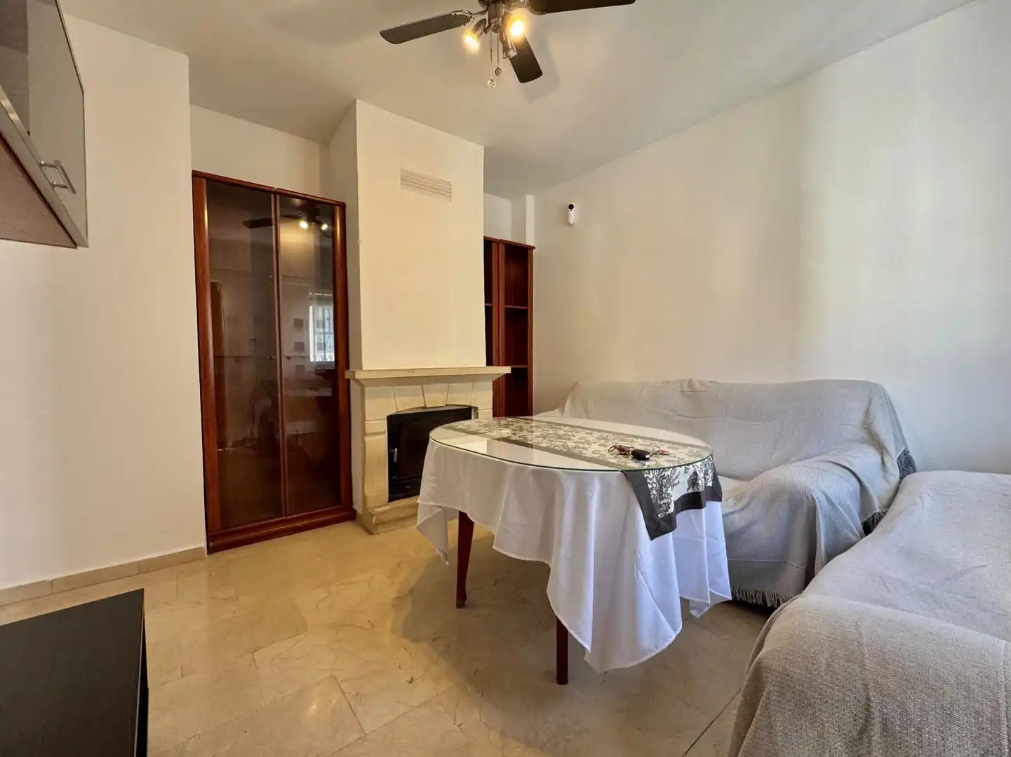 Sala d'estar de Casa adosada en venda en Pulianas amb Traster, Balcó i Piscina comunitària