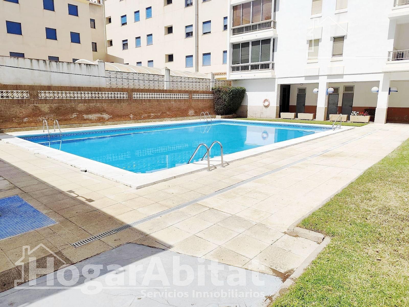 Swimming pool of Flat for sale in Burriana / Borriana  with Air Conditioner, Terrace and Community pool