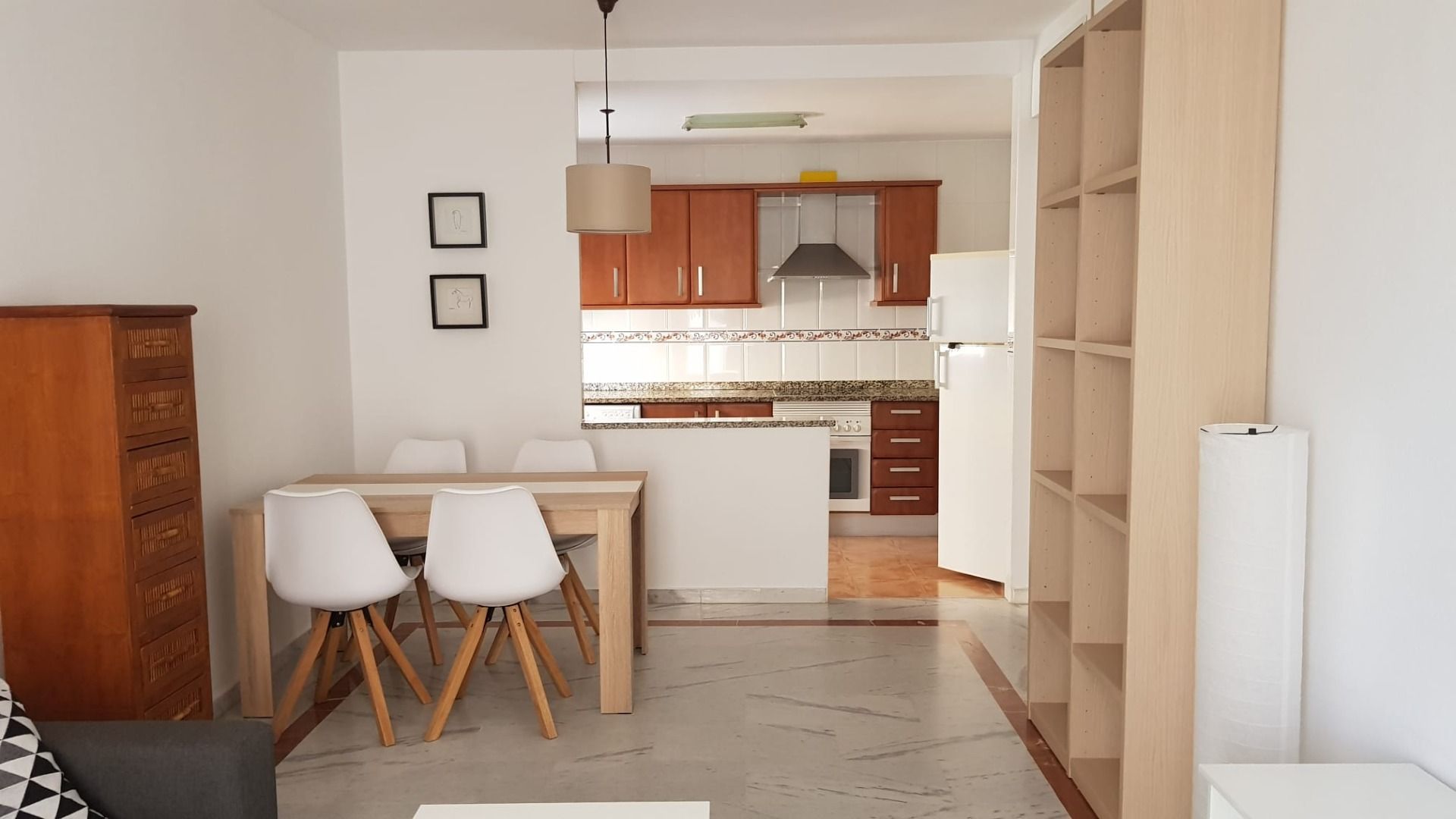 Kitchen of Apartment to rent in Málaga Capital  with Air Conditioner, Furnished and Oven